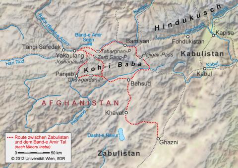 D. Der Weg von Ghazni in das Tal des Band-e Amir nach Yakaulang