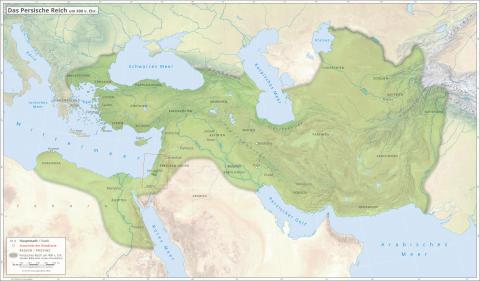 Overview Map: Extent of the Persian Empire about 400 BC