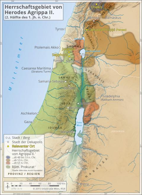 Herrschaftsgebiet von Herodes Agrippa II. (2. Hälfte des 1. Jahrhunderts n. Chr.)