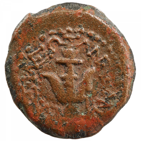 Anchor; Greek: ΒΑΣΙΛΕΟΣ ΑΛΕΞΑΝΔΡΟΥ ([coin of] king Alexander)